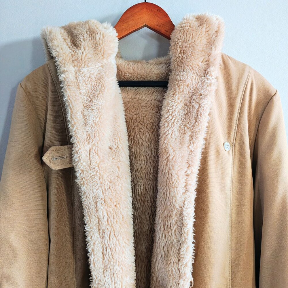 Vintage Hooded Long Coat - Picture 10 of 13